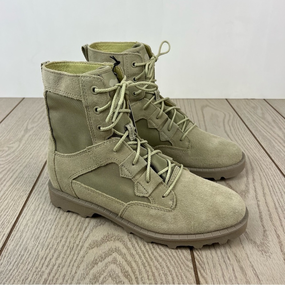 Sorel Women's Caribou OTM Waterproof Lace-up Booties US9.5M Laurel Leaf $130